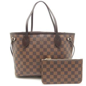 Louis Vuitton Damier Neverfull PM Tote Bag Brown